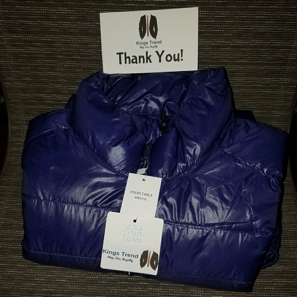NWT Men's Packable Down Lightweight Winter Jacket